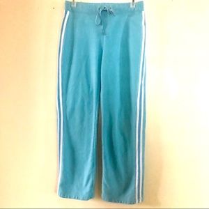 Light Blue W/ White Stripes Workout Pants